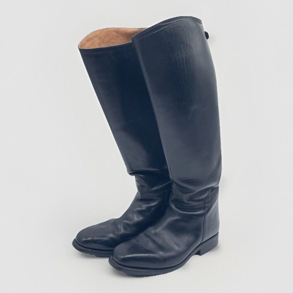 Cavallo Dressage Tall Riding Boots Black Leather Women US 8 47cm/37cm